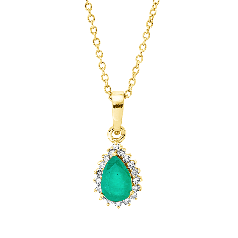 Image 90010432 - Collier 3er-Krappe 18 kt GG Tropfen, mit ZÖ 40 cm, 42,5cm, 18 Diamanten 0,09 ct, TW-si, ...