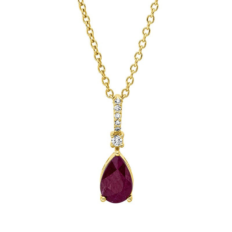 Image 90010436 - Collier 3er-Krappe 18 kt GG Tropfen, mit ZÖ 40 cm, 42,5cm, 1 Brill. 0,01 ct, TW-si, 5 ...