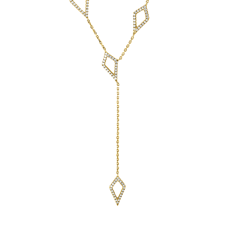 Image 90009173 - Collier 18 kt GG, mit ZÖ 40,5 cm 42,5 cm, 94 Brillanten 0,37 ct, TW-si, H:91,6 mm, ...