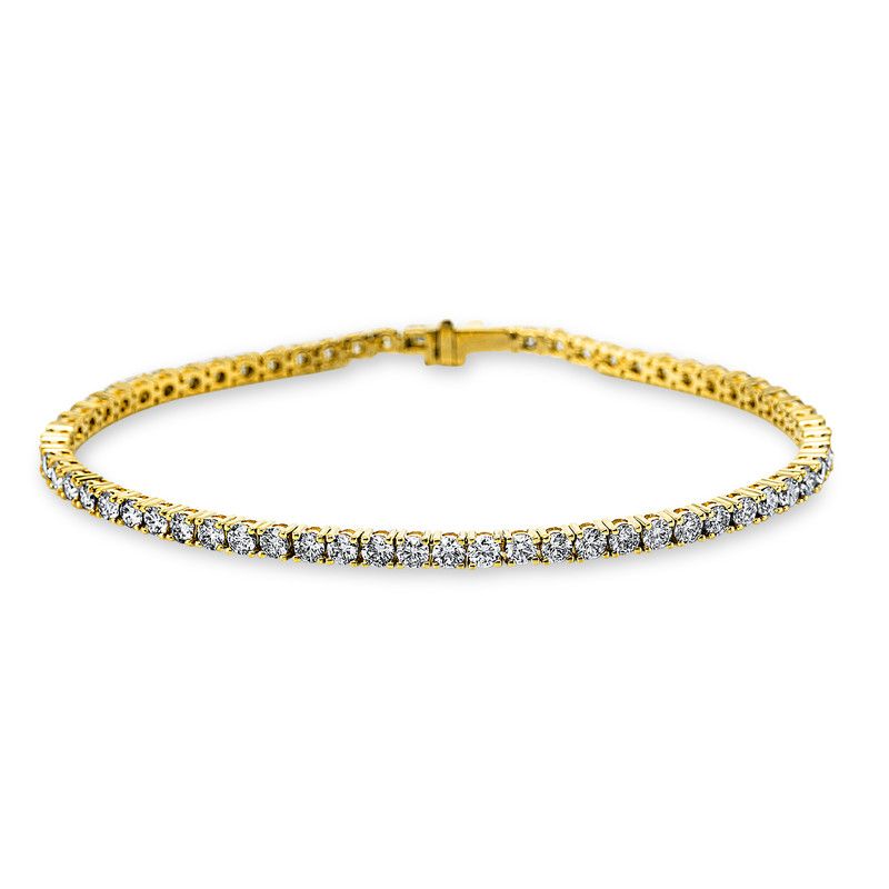 Image 90010593 - Armband 4er-Krappe 18 kt GG WG, 64 Brillanten 4,07 ct, TW-si, L:17,8 ...