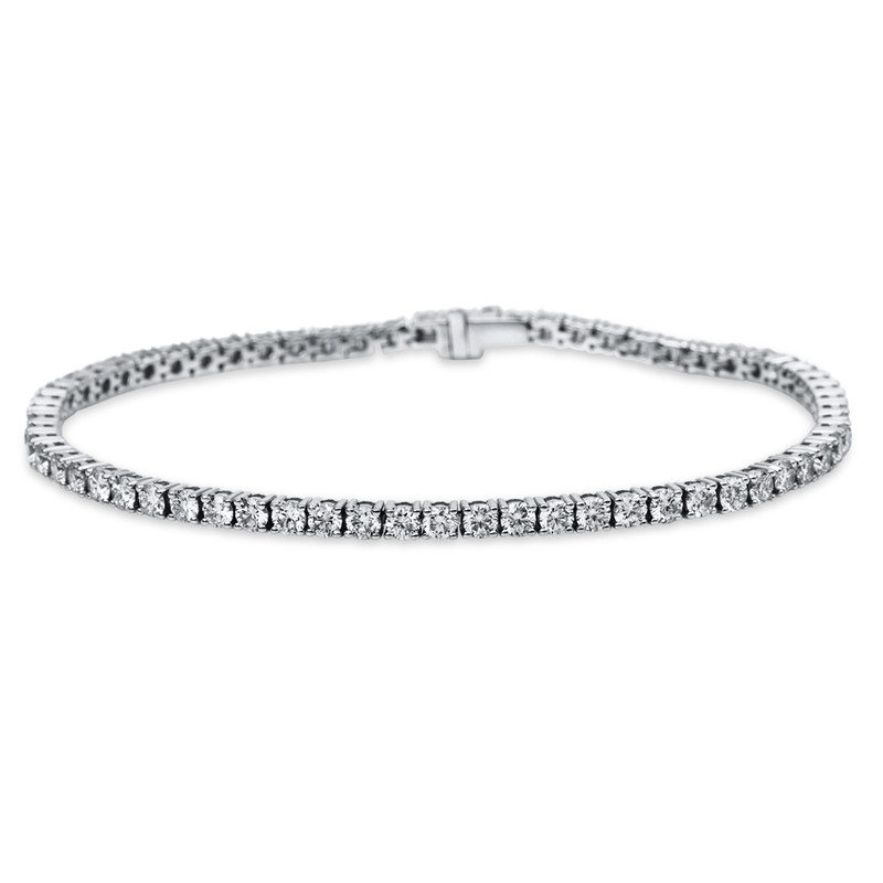 Image 90010595 - Armband 4er-Krappe 18 kt WG, 64 Brillanten 4,02 ct, TW-si, L:17,8 ...