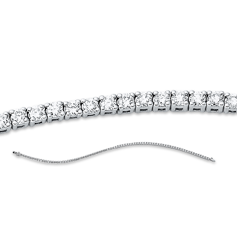 Image 90010596 - Armband 4er-Krappe 18 kt WG, 82 Brillanten 2,07 ct, TW-si, B:1,7 mm, L:17,8 cm, S:2,2 ...