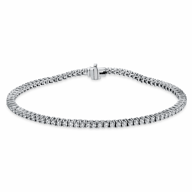 Image 90010606 - Armband 4er-Krappe 18 kt WG, 18 Brillanten 0,50 ct, TW-si, 70 Brillanten 1,80 ct, TW-si, ...
