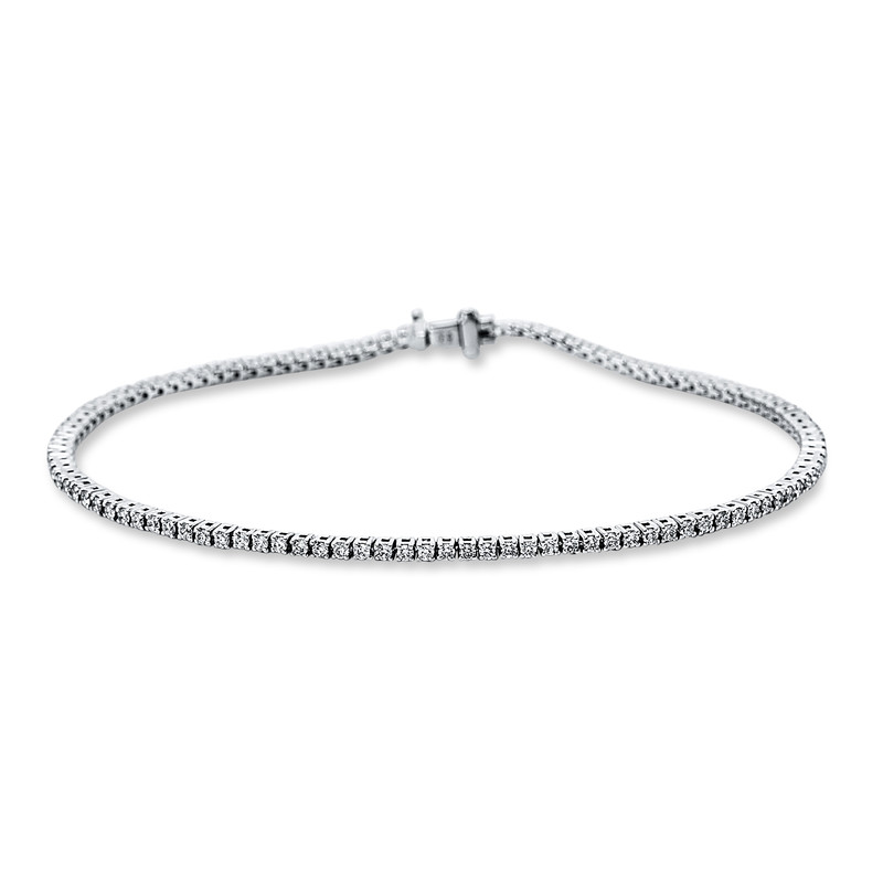 Image 90010612 - Armband 4er-Krappe 18 kt WG, 108 Brillanten 0,94 ct, TW-si, L:16,5 ...