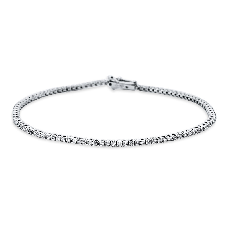 Image 90010629 - Armband 18 kt WG, 103 Brillanten 1,16 ct, TW-si, L:17,5 cm =*=*= Unterkategorie: ...