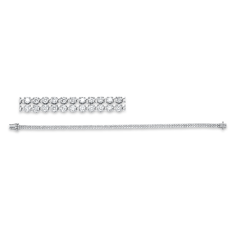 Image 90009232 - Armband 18 kt WG, 267 Brillanten 3,69 ct, TW-si, B:3,3 mm, L:17,8 ...
