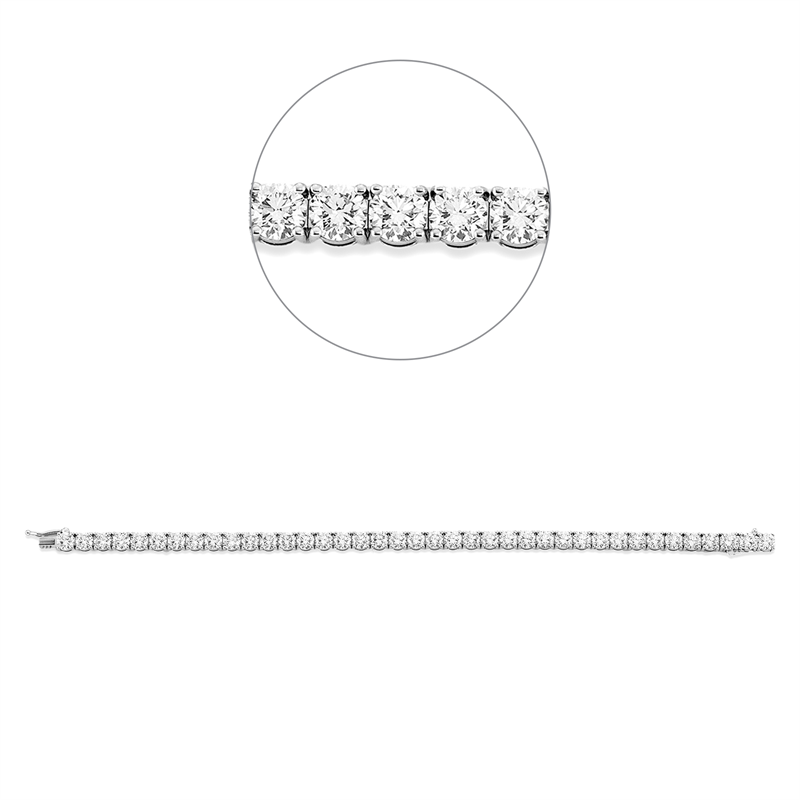 Image 90009422 - Armband 4er-Krappe 18 kt WG, Premium Edition, 39 GIAs, 15 Brillanten 4,52 ct, F-vvs2, 13 ...