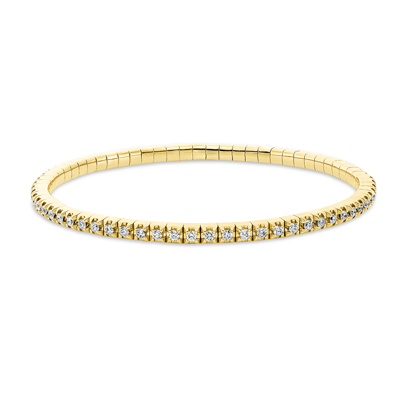 Image 90009425 - Armband 4er-Krappe 18 kt GG, Flex-Band, variabel, 66 Brillanten 1,30 ct, ...