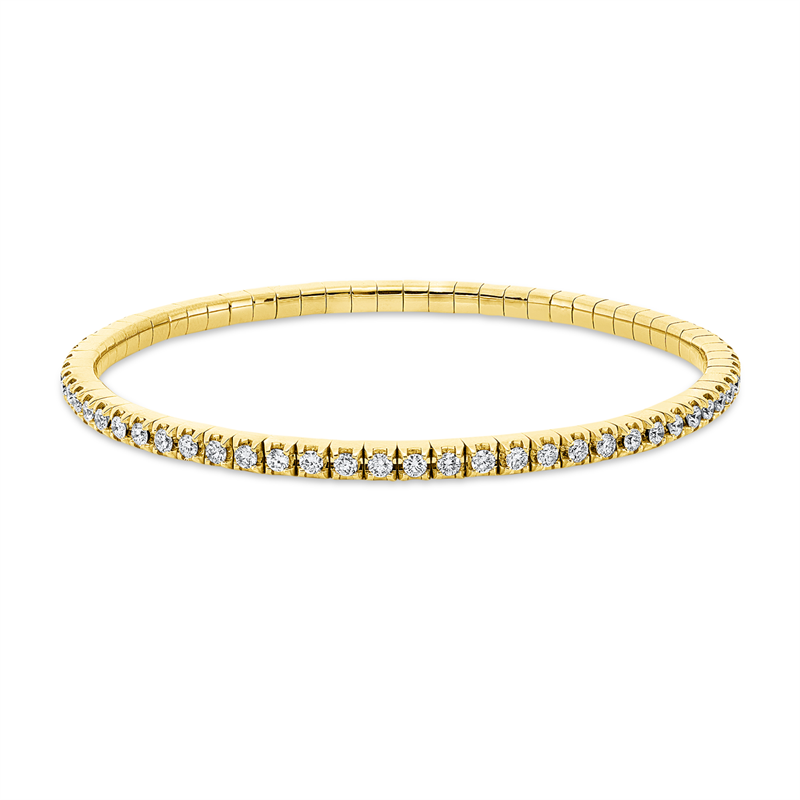 Image 90009428 - Armband 4er-Krappe 18 kt GG, Flex-Band, variabel, 66 Brillanten 2,07 ct, ...