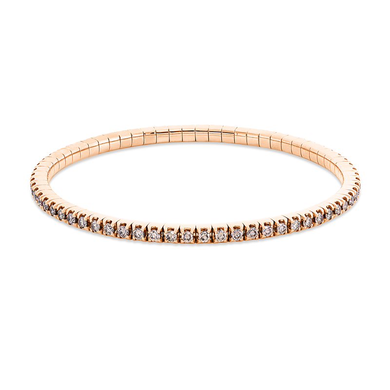 Image 90009429 - Armband 4er-Krappe 18 kt RG, Flex-Band, variabel, 66 Brillanten 2,40 ct, ...