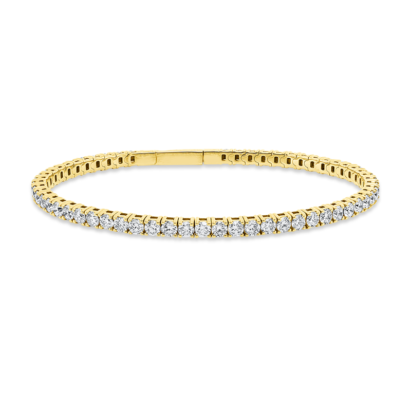 Image 90009491 - Armband 4er-Krappe 18 kt GG, flexibel, 57 Brillanten 4,81 ct, ...