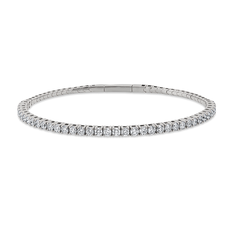 Image 90009498 - Armband 4er-Krappe 18 kt WG, flexibel, 38 Brillanten 1,94 ct, TW-si, B:2,9 mm, S:3,3 ...