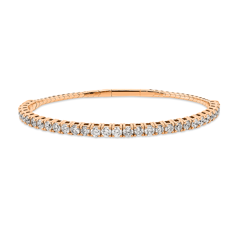 Image 90009505 - Armband 4er-Krappe 18 kt RG, 32 Brillanten 3,16 ct, TW-si, B:3,6 mm, S:3,4 ...