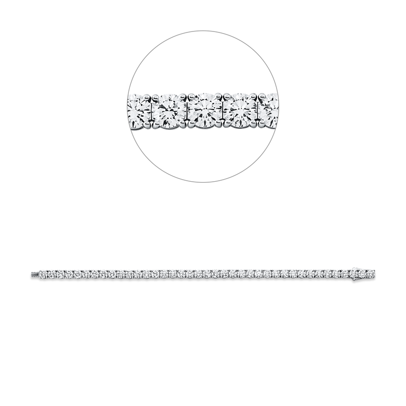 Image 90010877 - Armband 4er-Krappe 18 kt WG, Premium Edition, 39 GIAs, 1 Brill. 0,30 ct, E-vvs, 6 ...