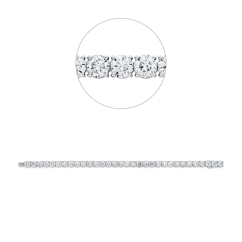 Image 90010882 - Armband 4er-Krappe 18 kt WG, Premium Edition, 32 GIAs, 32 Brillanten 19,33 ct, TW-si, ...