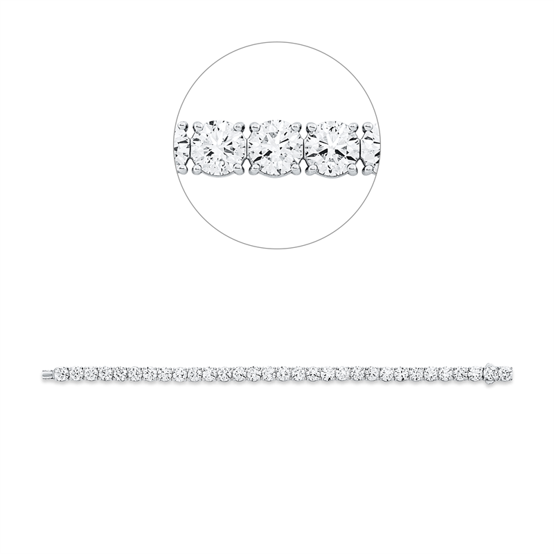 Image 90010884 - Armband 4er-Krappe 18 kt WG, Premium Edition, 31 GIAs, 1 Brill. 0,70 ct, TW-vs2, 21 ...