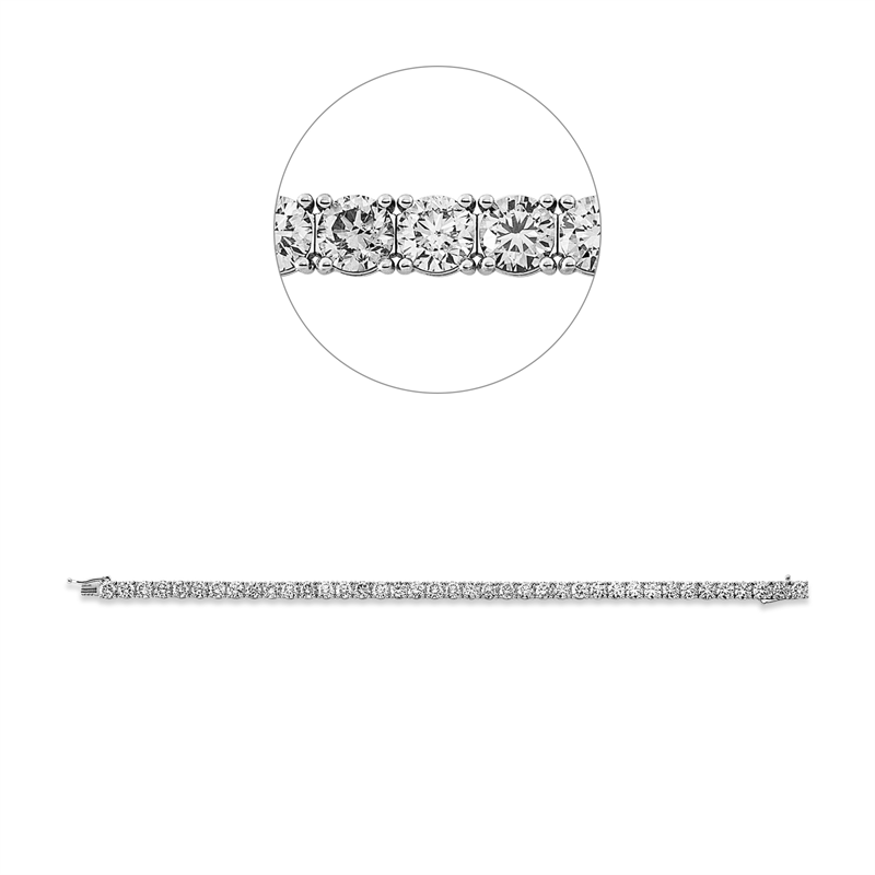Image 90007037 - Armband 4er-Krappe 18 kt WG, 39 GIAs, 6 Brillanten 1,83 ct, TW-vsi, 1 Brill. 0,30 ct, ...