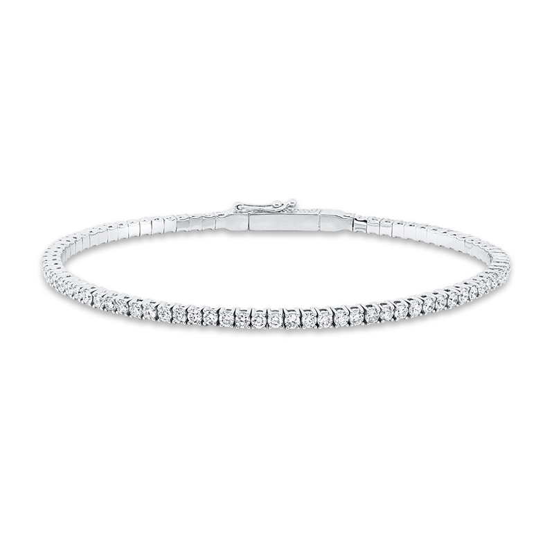 Image 90007531 - Armreif 18 kt WG, 78 Brillanten 2,28 ct, TW-si, H:48,0 mm, B:58,0 mm. Unverbindliche ...