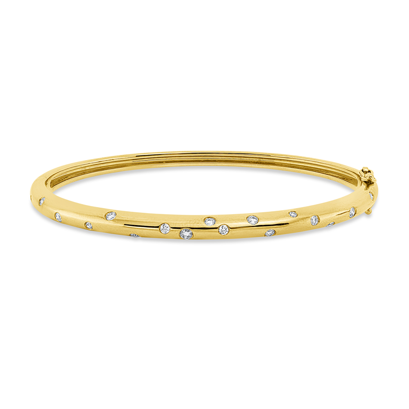 Image 90007465 - Armreif 18 kt GG, 20 Brillanten 0,46 ct, W-si, H:50,0 mm, B:60,0 ...