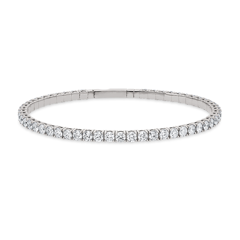 Image 90007468 - Armreif 18 kt WG, 52 Brillanten 4,55 ct, TW-si/pi, H:48,0 mm, B:55,0 ...