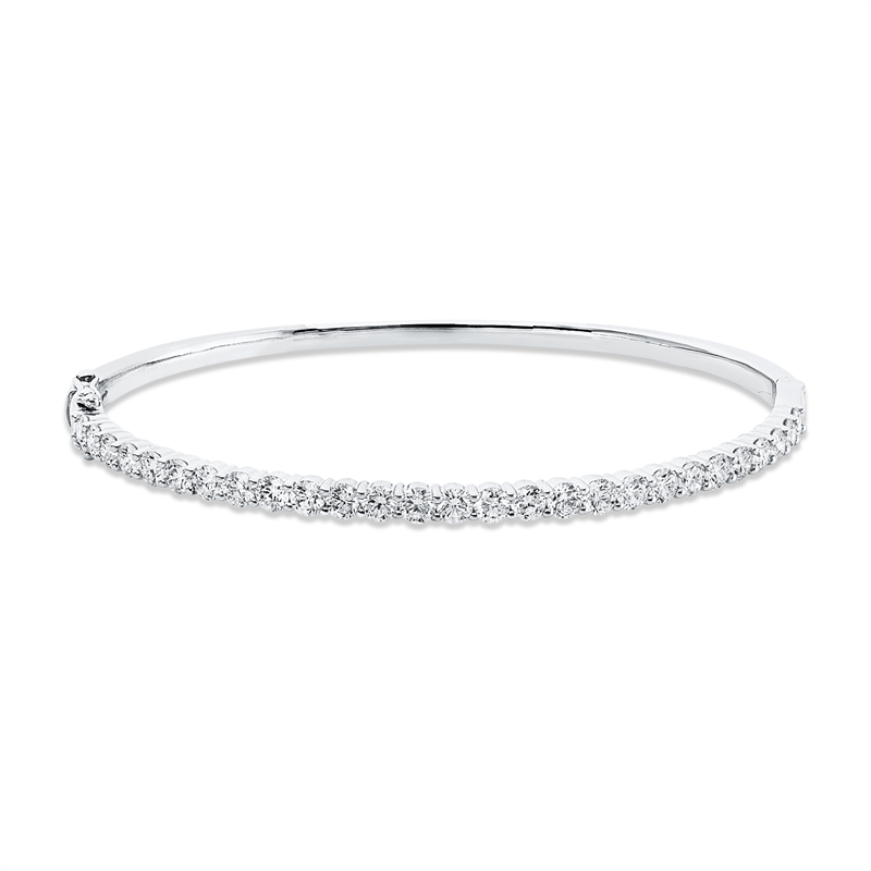 Image 90009388 - Armreif 18 kt WG, 27 Brillanten 2,94 ct, TW-si, H:49,0 mm, B:59,0 mm, S:3,1 ...