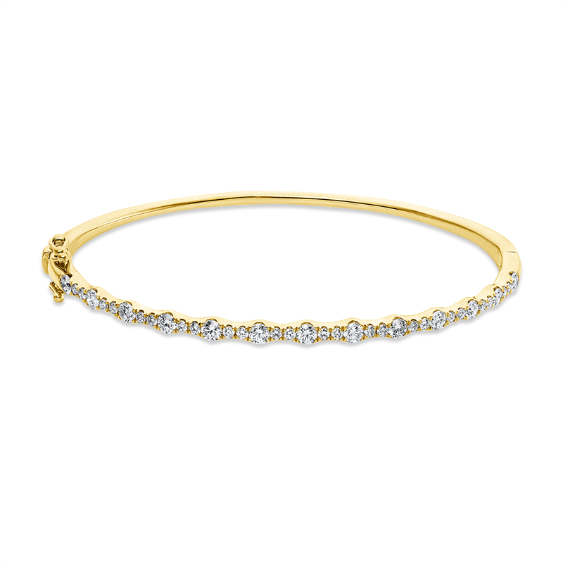 Image 90009392 - Armreif 18 kt GG, 37 Brillanten 1,16 ct, TW-si, B:2,9 mm, S:2,3 ...