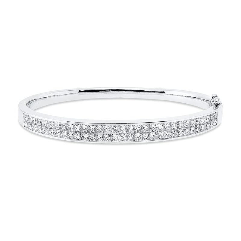 Image 90011366 - Armreif 18 kt WG, 62 Princ. 4,75 ct, F-vsi, H:48,0 mm, B:58,0 mm =*=*= Unterkategorie: ...