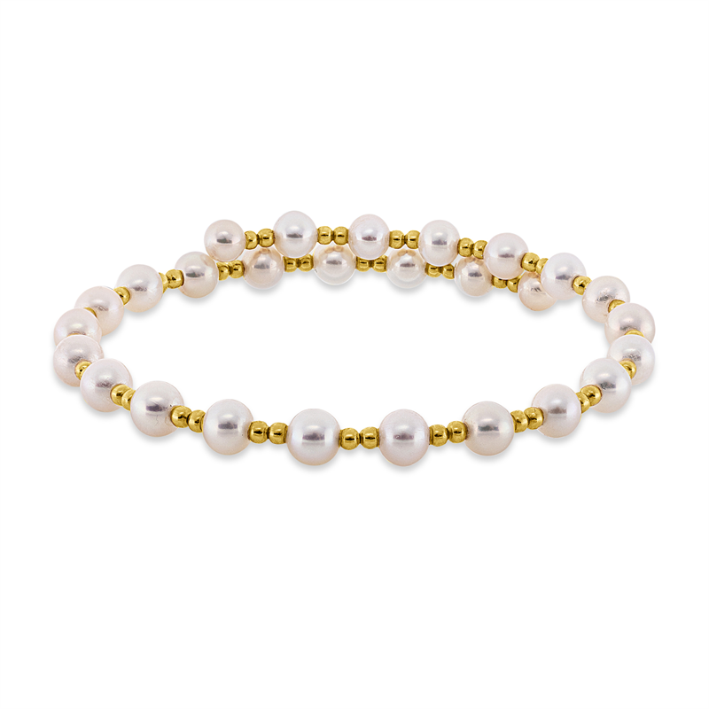Image 90011375 - Armreif 18 kt GG, 27 SW weiß 4,5 mm, S:10,3 mm, Ø:58,0 mm =*=*= Unterkategorie: ...