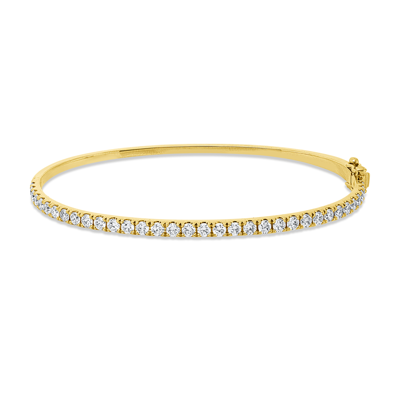 Image 90011431 - Armreif 18 kt GG, 35 Brillanten 1,48 ct, I-vsi, H:45,0 mm, B:55,0 mm, S:2,3 ...