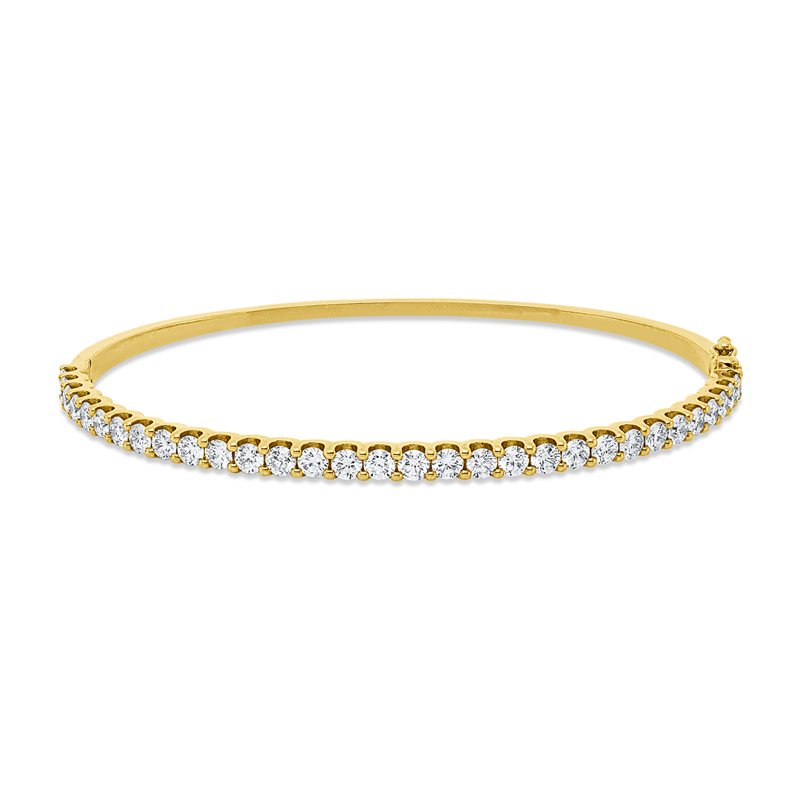 Image 90011437 - Armreif 18 kt GG, 31 Brillanten 2,56 ct, I-si, H:50,0 mm, B:60,0 mm, S:3,0 ...