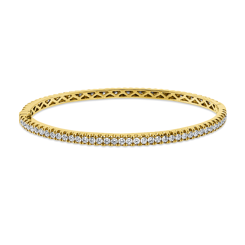 Image 90011448 - Armreif 18 kt GG, 80 Brillanten 1,96 ct, TW-vsi, H:44,0 mm, B:54,0 mm, S:3,0 ...