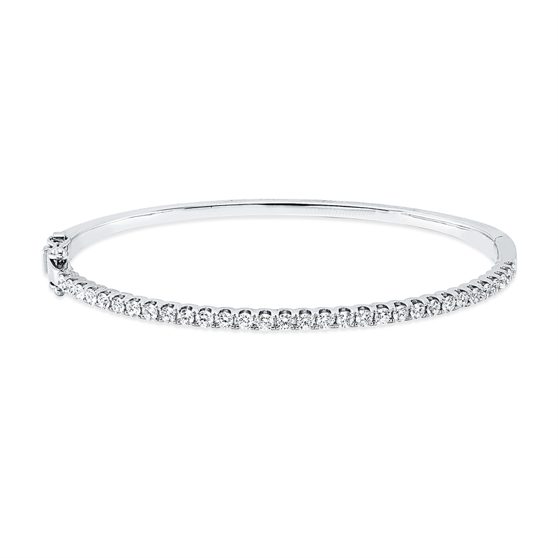 Image 90011449 - Armreif 18 kt WG, 31 Brillanten 0,88 ct, TW-vsi/si, H:46,0 mm, B:53,0 mm, S:2,1 ...