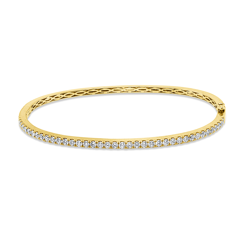 Image 90011451 - Armreif 18 kt GG, 39 Brillanten 1,07 ct, TW-vsi/si =*=*= Hauptmaterial: Gelbgold, ...