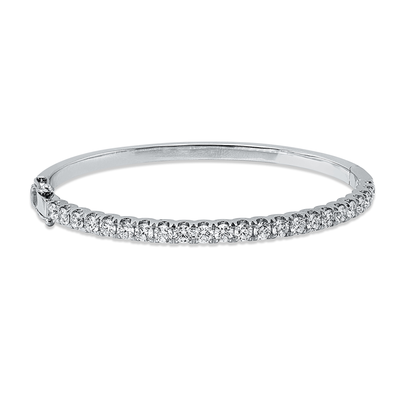 Image 90011455 - Armreif 18 kt WG, 23 Brillanten 2,12 ct, TW-vsi/si, H:46,0 mm, B:53,0 mm, S:3,3 ...